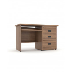 Bàn vi tính hộc liền 3 ngăn kéo có khay bàn phím 1m2 NT190 BG06M