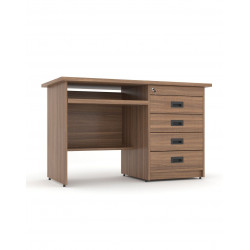 Bàn vi tính hộc liền 4 ngăn kéo có khay bàn phím 1m2 NT190 BG07M