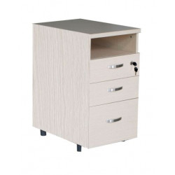 Hộc tài liệu gỗ chân cố định 3 ngăn kéo và 1 khoang trống NT190 HG03