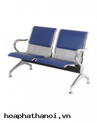Băng ghế ngồi chờ phòng khám nội thất 190, mặt sơn tĩnh điện đệm và lưng bọc da PVC, chân tay mạ GC01MD-2