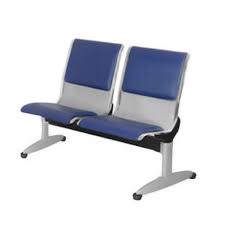 Băng ghế ngồi chờ văn phòng 2 chỗ ngồi nội thất 190, khung sắt sơn tĩnh điện, đệm và tựa bọc da PVC GC01SD-2