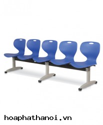 Băng ghế ngồi phòng chờ 5 chỗ ngồi khung chân sắt sơn tĩnh điện, đệm tựa mặt nhựa GC02-5