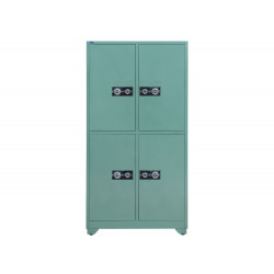 Tủ sắt TU09K4C The One 4 khoang thép dày khoá mã an toàn có bánh xe di chuyển