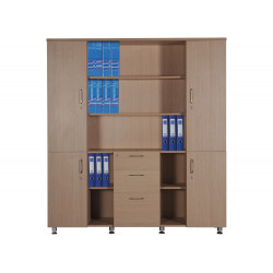 Tủ tài liệu gỗ 3 khoang The One HR1960-3K
