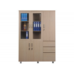 Tủ tài liệu gỗ 3 buồng The One HR1960-3B