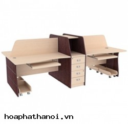 Modul 4 chỗ bàn gỗ làm việc văn phòng Hòa Phát HRMD03