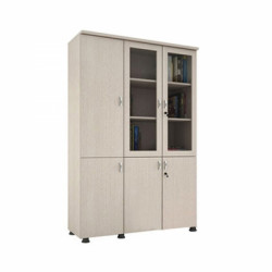 Tủ tài liệu gỗ 3 buồng cánh kính Fami SME8550
