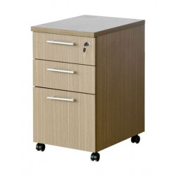 Hộc gỗ di động cao 3 ngăn kéo có khóa NT190 HG04