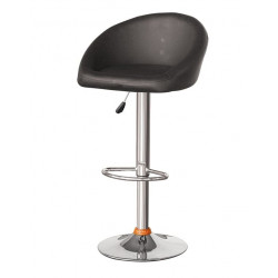 Ghế ngồi quầy bar cao chân sắt trụ đệm tựa lưng bọc da PU B02