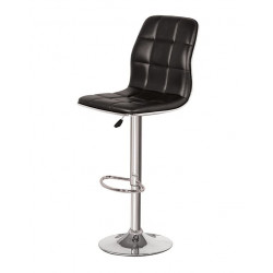 Ghế ngồi quầy bar chân sắt trụ cao, đệm bọc da PU B03