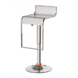 Ghế ngồi quầy bar quán cafe chân sắt trụ, đệm nhựa mica cao cấp B04