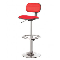 Ghế quầy bar chân sắt trụ, đệm tựa mút bọc vải nỉ B07