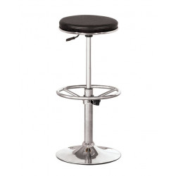 Ghế quán bar cafe nội thất 190 chân sắt trụ đệm đúc bọc vải giả da B09