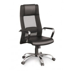 Ghế xoay văn phòng lưng lưới, mặt ngồi bọc da PU NT190 GX208