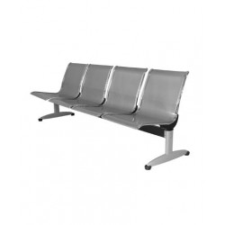 Ghế phòng chờ 2,3,4,5 chỗ ngồi mặt thép chân sơn tĩnh điện NT190 GC01S