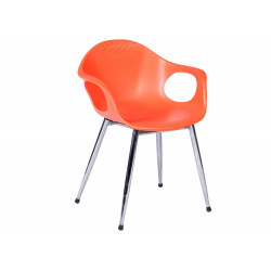 Ghế chân tĩnh G34 The One khung mạ đệm tựa nhựa ngồi cafe, nhà hàng, quán ăn