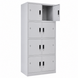 Tủ Locker Sắt Văn Phòng The One 8 Khoang Cánh Mở TU984-2L