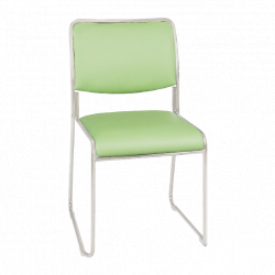 Ghế họp văn phòng xếp chồng Xuân Hòa GI-28-01 khung Inox đệm giả da