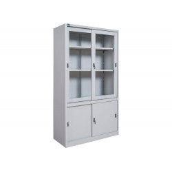 Tủ tài liệu TU09K3BCK The One cánh kính sắt lùa để hồ sơ văn phòng