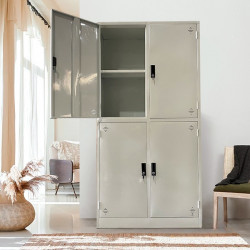 Tủ sắt văn phòng TU09K4SL 4 khoang hàn liền nguyên chiếc giá rẻ