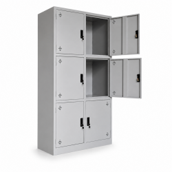 Tủ Hồ Sơ Sắt Văn Phòng 6 Khoang Cánh Mở TU09K6SL Cao 183cm