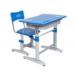 Bộ bàn ghế học sinh cho bé khung thép gỗ sơn PU con giống The One BHS20-2