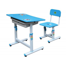 Bộ bàn ghế học sinh cho bé khung thép gỗ sơn PU The One BHS29B-2 