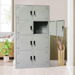 Tủ sắt văn phòng TU984-2LSL 8 khoang locker hàn liền nguyên chiếc giá rẻ
