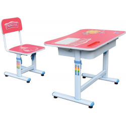 Bộ bàn ghế học sinh cho bé khung thép gỗ melamine The One BHS29B-3