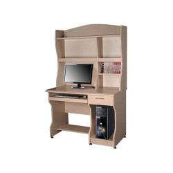 Bàn làm việc học tập gỗ công nghiệp liền giá sách rộng 1m The One NTB01