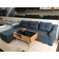 Bộ bàn ghế sofa vải nỉ phòng khách đơn giản SF111