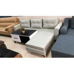 Bộ bàn ghế Sofa phòng khách bọc da nhỏ gọn hiện đại SF114
