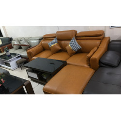Bộ bàn ghế Sofa phòng khách bọc da cao cấp sang trọng SF118