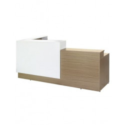 Quầy lễ tân gỗ MFC 2.4m NT190 QLT-02