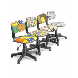 Ghế xoay học sinh đệm nỉ chân cố định tựa lưng chống gù NT190 GHS02