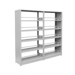 Giá kệ sắt GS03-2 Nội thất 190 đợt di động 2 khoang 5 tầng để sách hồ sơ thư viện