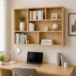 Giá kệ sách gỗ công nghiệp 1m2 đơn giản đẹp GS12