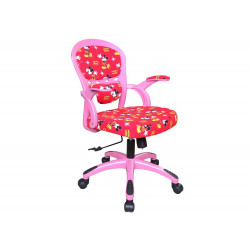 Ghế xoay trẻ em đệm vải màu hồng nhập khẩu The One TE05