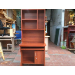 Bàn học sinh gỗ liền giá sách tại nhà BLG08min