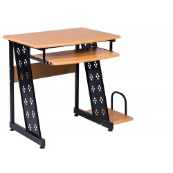 Bàn vi tính khung thép mặt gỗ nhỏ gọn The One BMT11