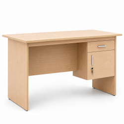 Bàn làm việc gỗ văn phòng hộc lửng giá rẻ BLV10