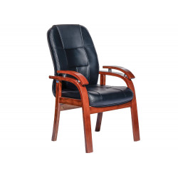 Ghế họp chân gỗ đệm da cao cấp The One GH05