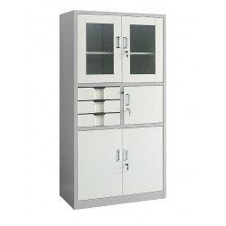 Tủ tài liệu sắt cánh kính ngăn kéo NT190 TS03C