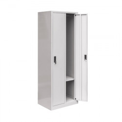 Tủ tài liệu sắt sơn tĩnh điệncó 2 khoang, mỗi khoang có 1 đợt và 1 suốt treo quần áo TS17-1