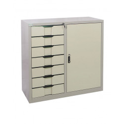 Tủ tài liệu sắt cánh mở 7 ngăn kéo NT190 TS19