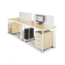 Cụm bàn đơn mặt gỗ chân sắt ống oval NT190 BCO12-2A/BCO14-2A/BCO16-2A