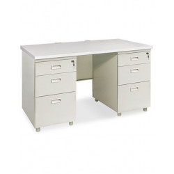 Bàn 2 hộc liền chân sắt mặt gỗ 1m4 NT190 BS14H3-M/BS14H3-LG/BS14H3-LV