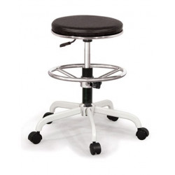 Ghế xoay quầy bar - quán cafe chân sắt mạ đệm mút bọc da  B09-1