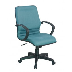 Ghế xoay văn phòng lưng trung đệm nỉ chân sao nhựa GX12.1-N