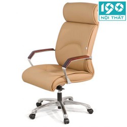 Ghế xoay đệm da lãnh đạo ngồi làm việc văn phòng châ sao mạ GX201.3-M